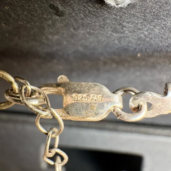 Rose Gold Pink Bead Necklace with Pink Pavé Accent - Picture 2 of 4